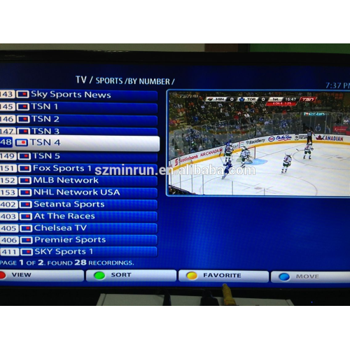 More than 450+ DE/IT/TR/EN/FR/RU/US/ Channel Linux Iptv Mag250 Set Top Box